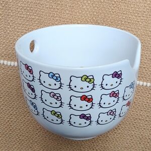 Silver Buffalo Sanrio Hello Kitty Face Ramen Noodle Bowl